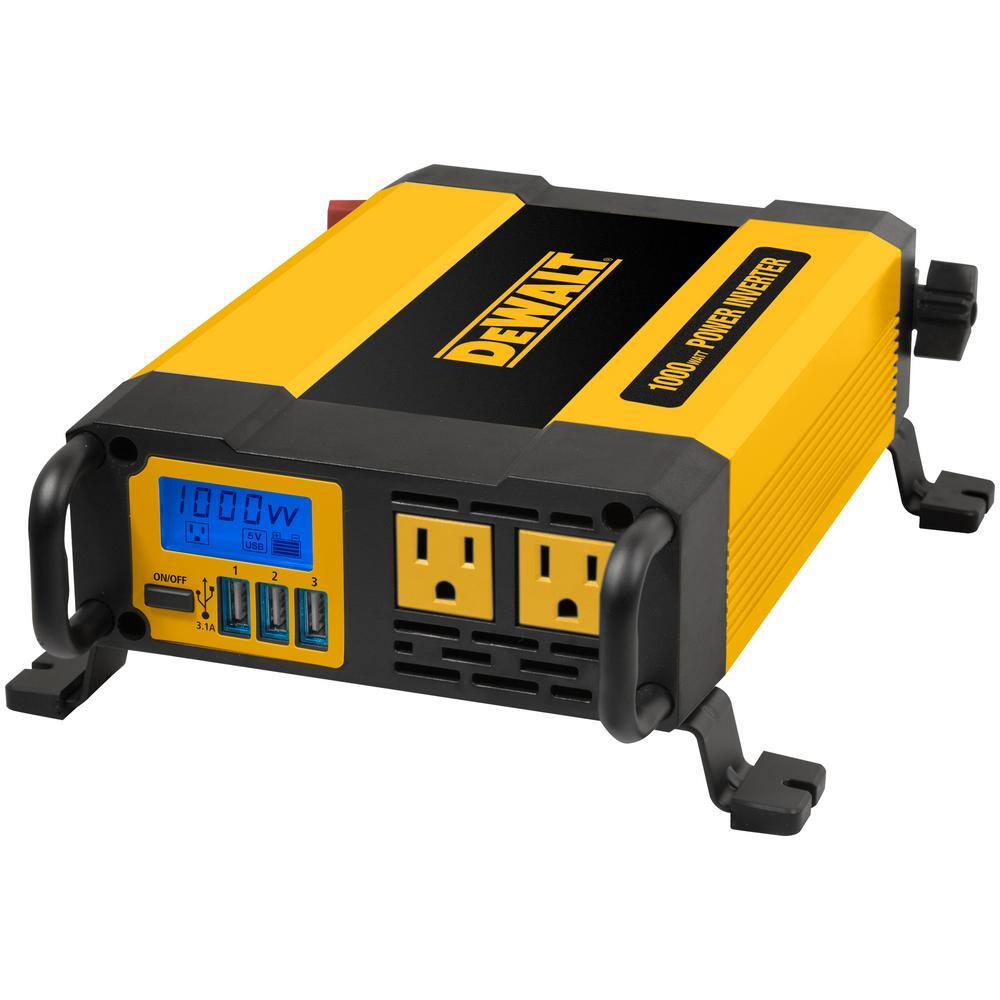 DW 1000-Watt Portable Car Power Inverter with Triple USB Ports DXAEPI1000