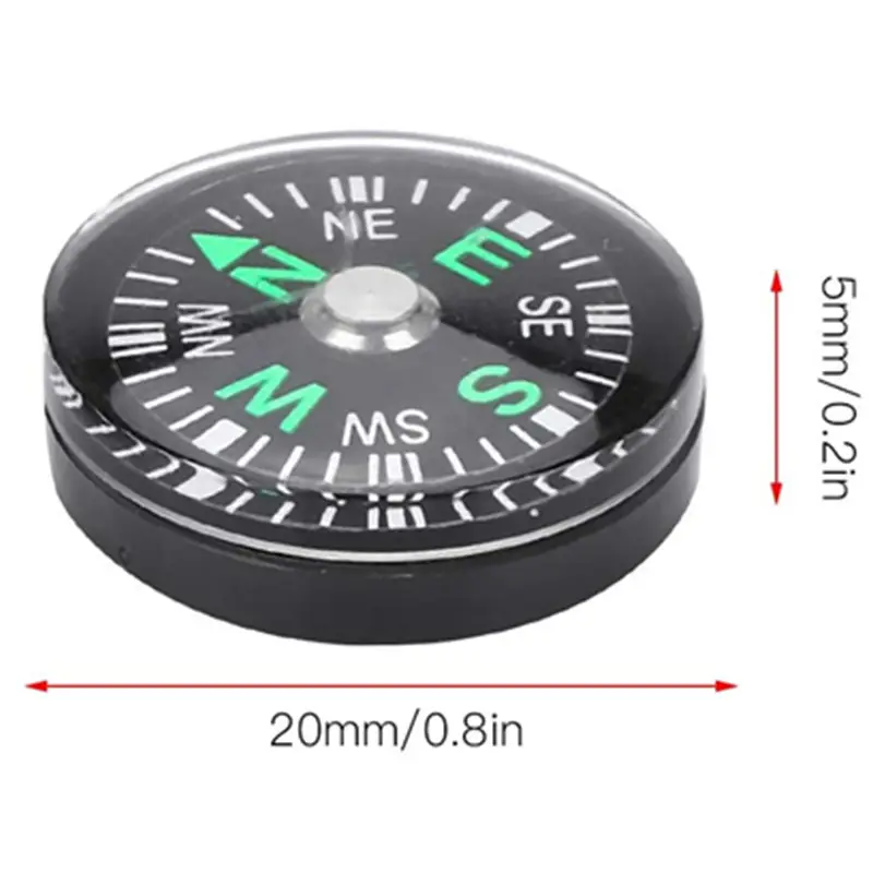 Hot Selling 20mm round  plastic pocket compass