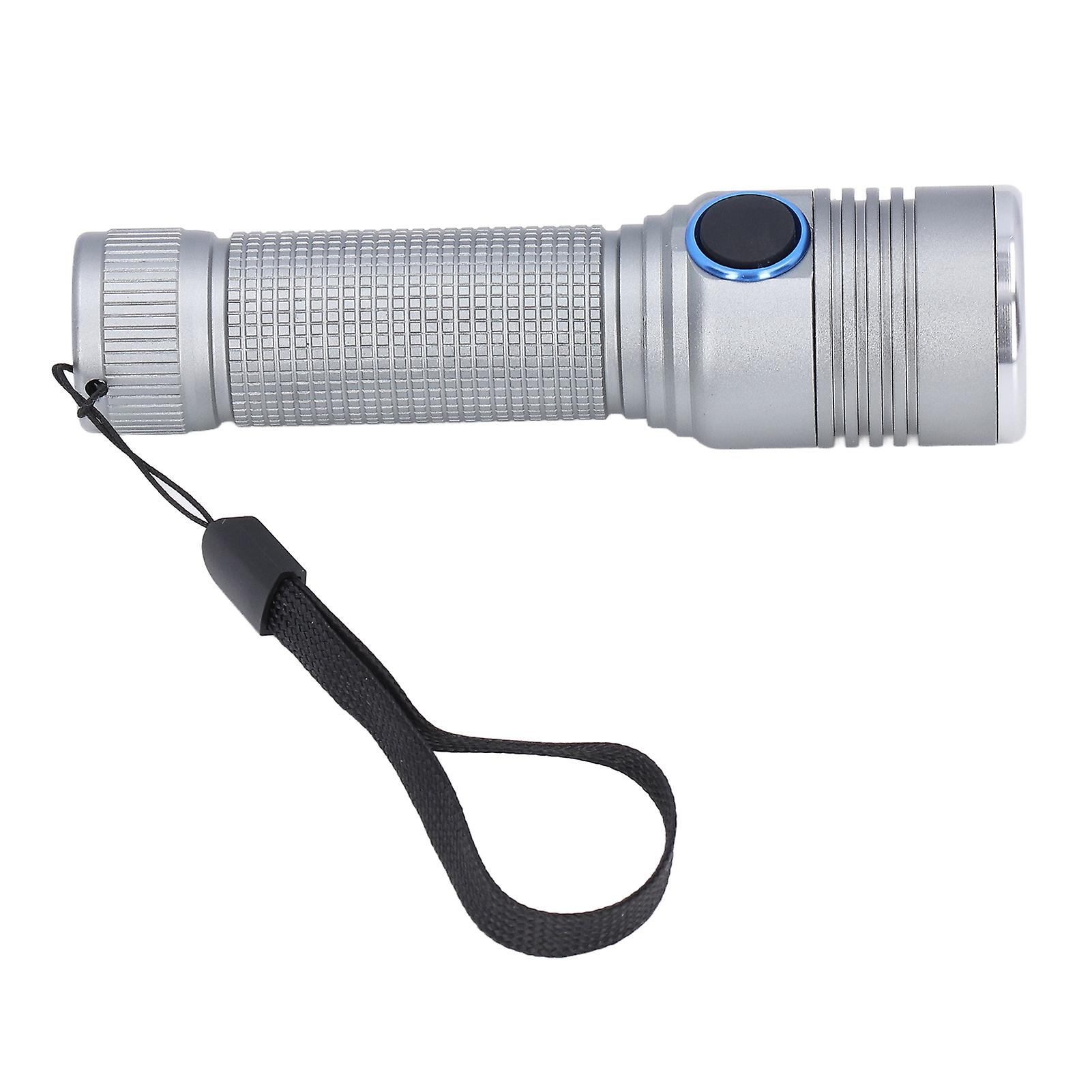 Led Flashlight Telescopic Zoom Protective Function Aluminum Alloy Barrel 2000lm Zoom Flashlightgrey