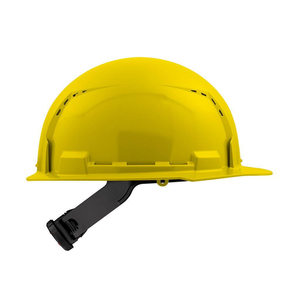 MW BOLT Yellow Type 1 Class C Front Brim Vented Hard Hat with 4-Point Ratcheting Suspension (10-Pack) 48-73-1202X10