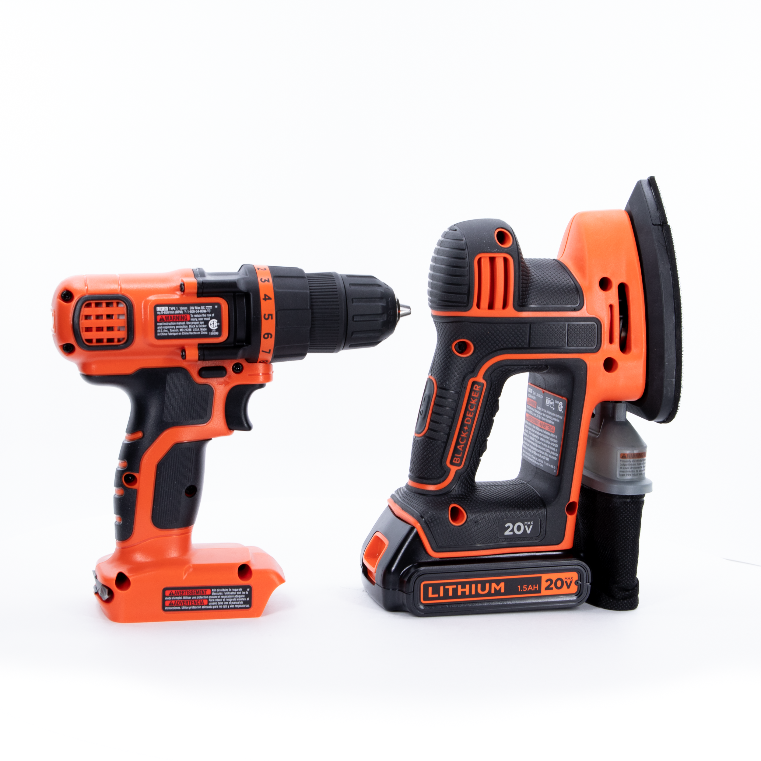 20V MAX* POWERCONNECT™ Cordless Drill/Driver + MOUSE™ Detail Sander Combo Kit