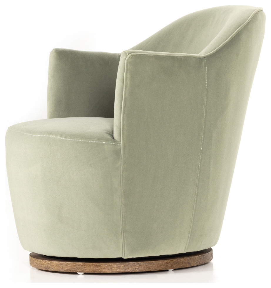 Adonis Swivel Chair Thames Slate   Modern   Armchairs And Accent Chairs   by Virgil Stanis Design  Houzz