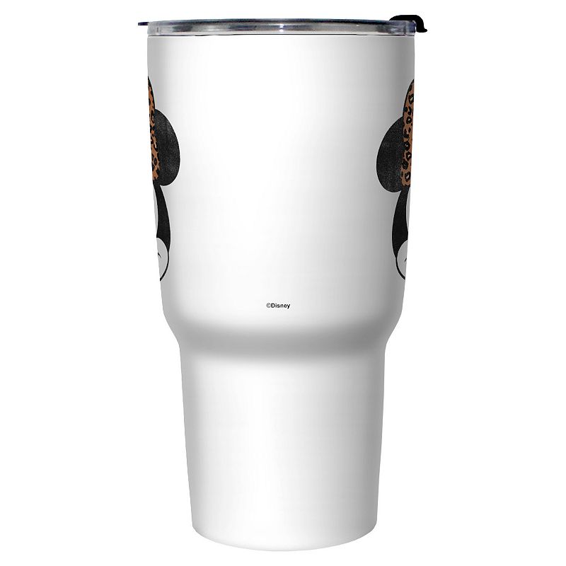 Minnie Leopard Bow Stainless Steel Travel Mug