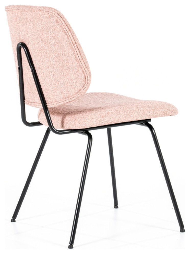 Pink Fletcher Dining Chair  Eleonora Lynn   Midcentury   Dining Chairs   by Luxury Furnitures  Houzz