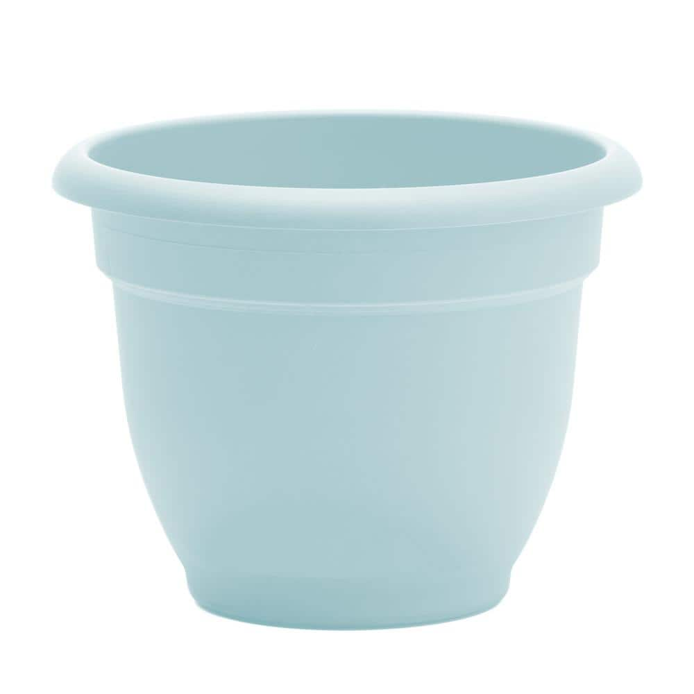 Bloem Ariana Self Watering Resin Planter 10 in. Misty Blue AP1037