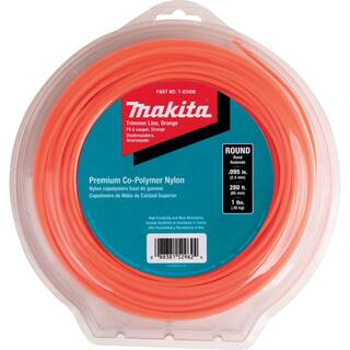 Makita 1 lbs. 0.095 in. x 280 ft. Round Trimmer Line in Orange T-03408