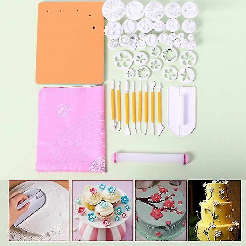 Cookie Tool 48 Pieces Diy Fondant Cake Tool Set Cookie Mould Baking Set