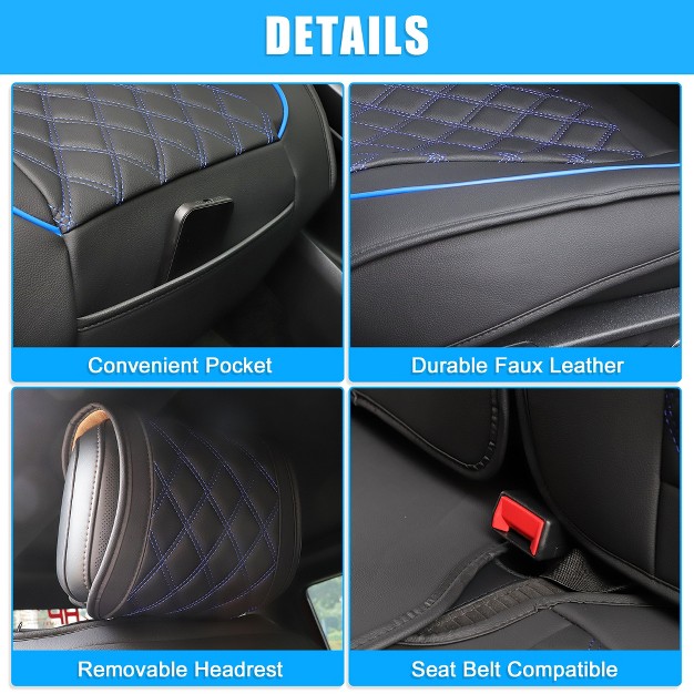 Unique Bargains Front Rear Seat Protector Pads For Gmc Sierra 1500 5 Pcs