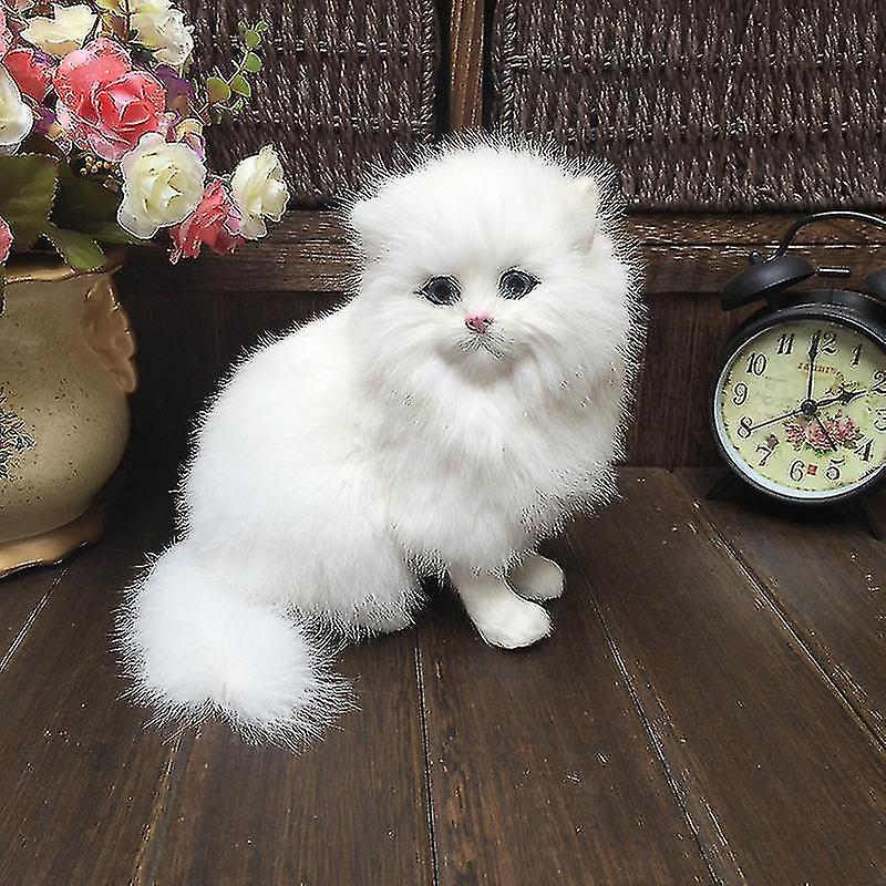 Realistic Persian Cat Furry Simulation Cat Creative Animals Decor