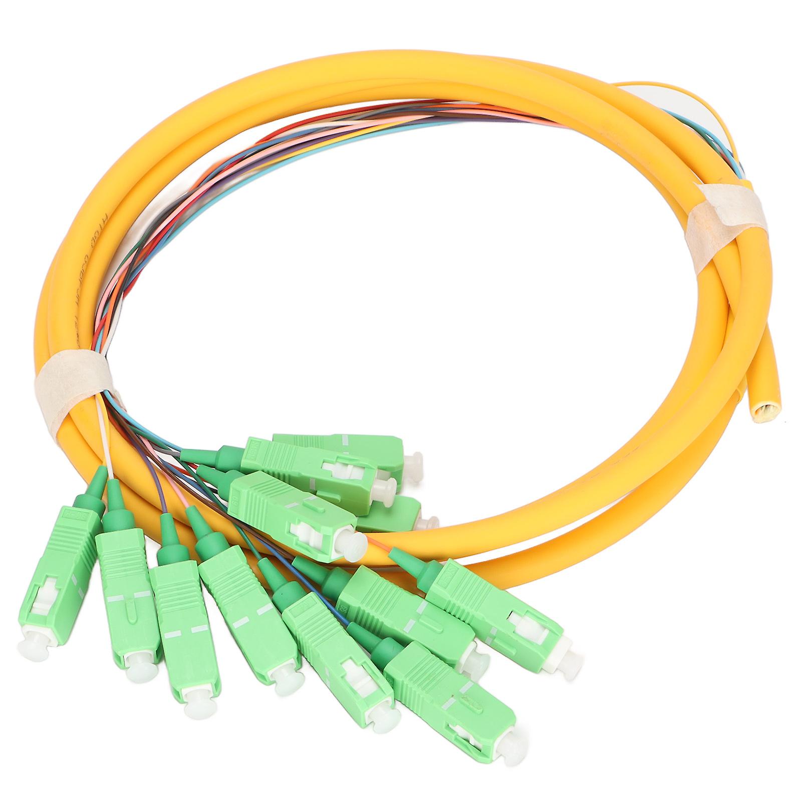 Fiber Pigtail 1.5m Single Mode 12 Strand Stable Widely Compatible Fiber Optic Pigtail Cable For Cable Management Box