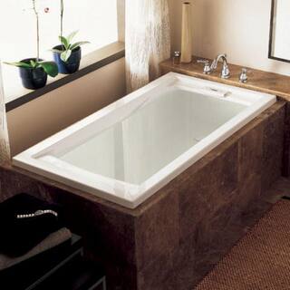 American Standard Evolution 72 in. x 100 in. Soaking Bathtub with Left Hand Drain in White 2425V-LHO.002.020