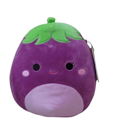 Squishmallows Official Kellytoys Plush 8 Inch Glena the Purple Eggplant Ultimate Soft Stuffed Toy