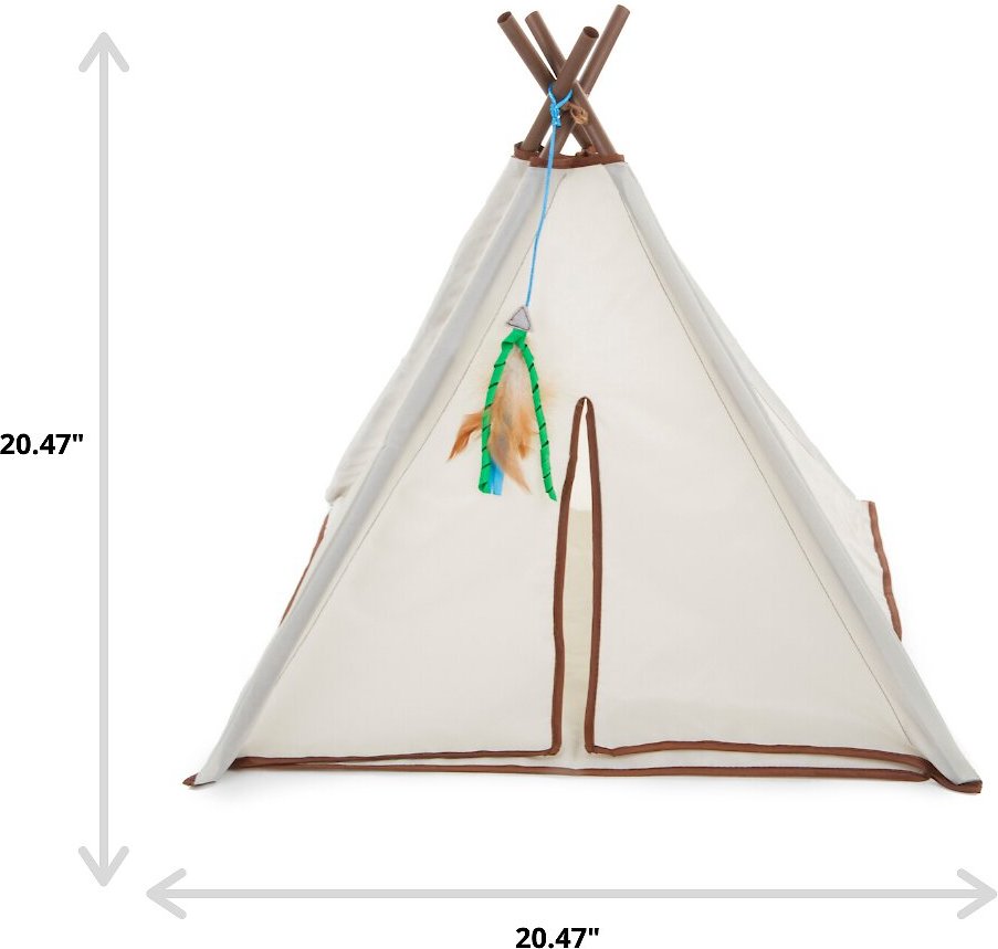 SmartyKat Kitty Camp TeePee Cat Toy