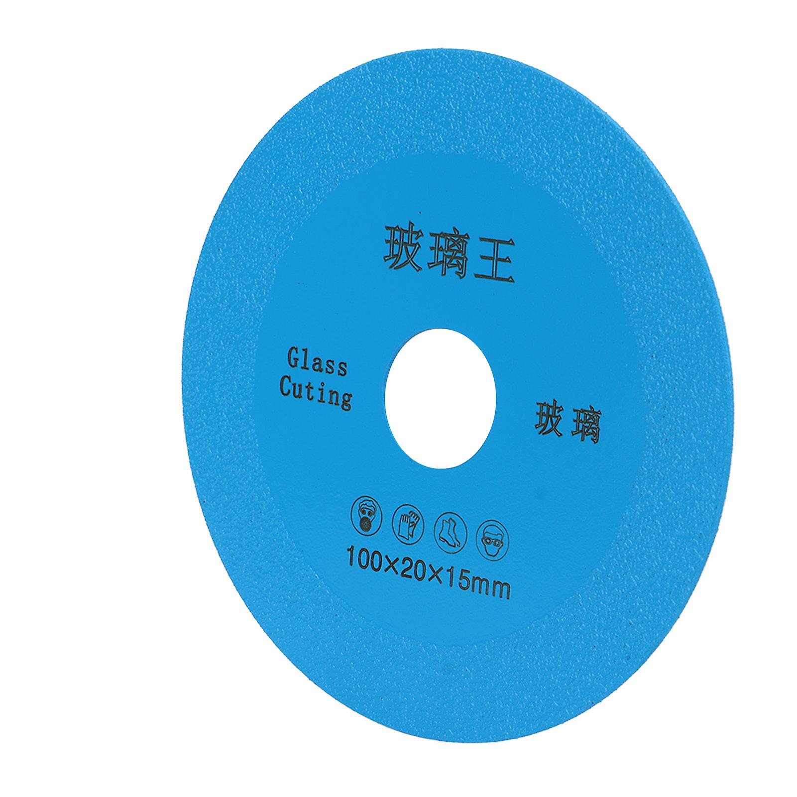 4in Thin Saw Blade Wheel Carbide Diamond Cutting Disc for Ceramic Tile Glass Bottle Grinding Blue