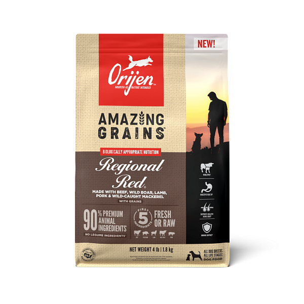 High Protein Amazing Grains Regional Red Dry Dog Food;