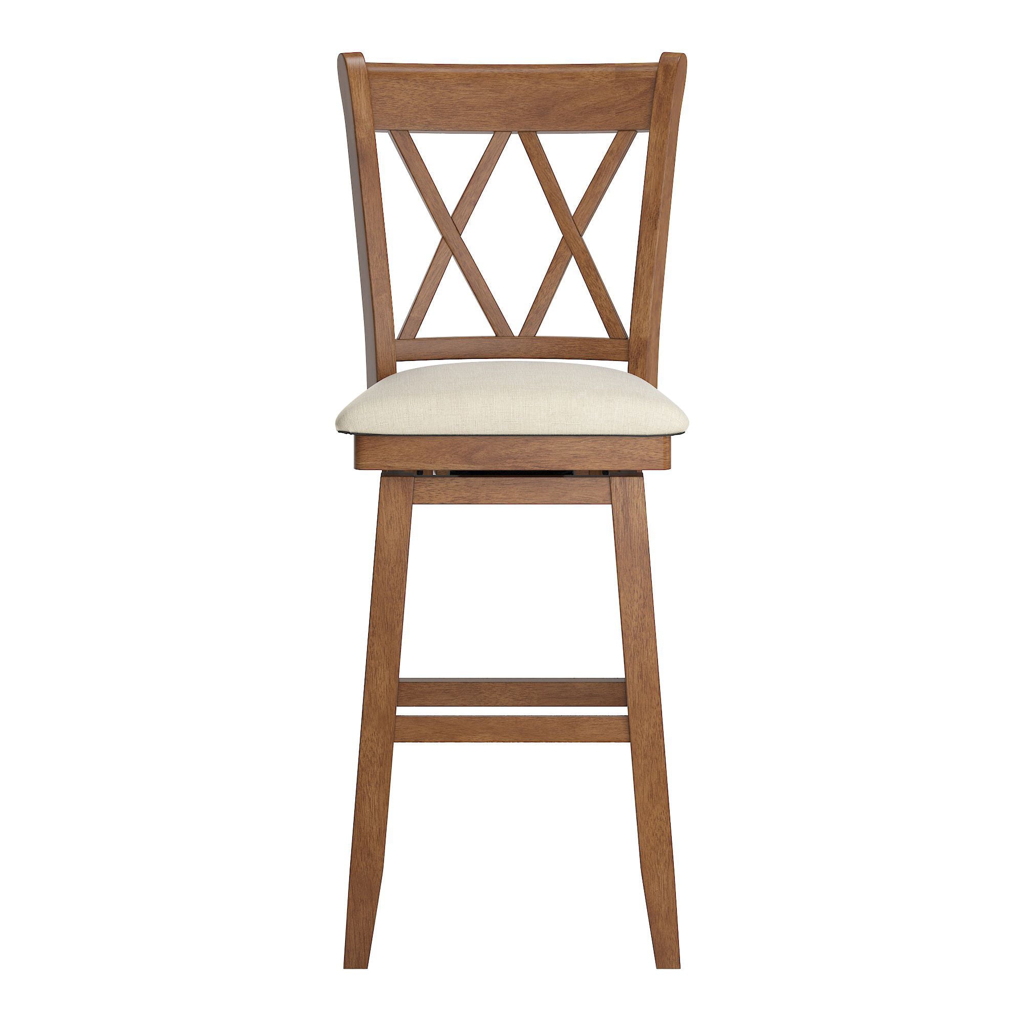 Weston Home Sheena Bar Stool with Swivel， Oak