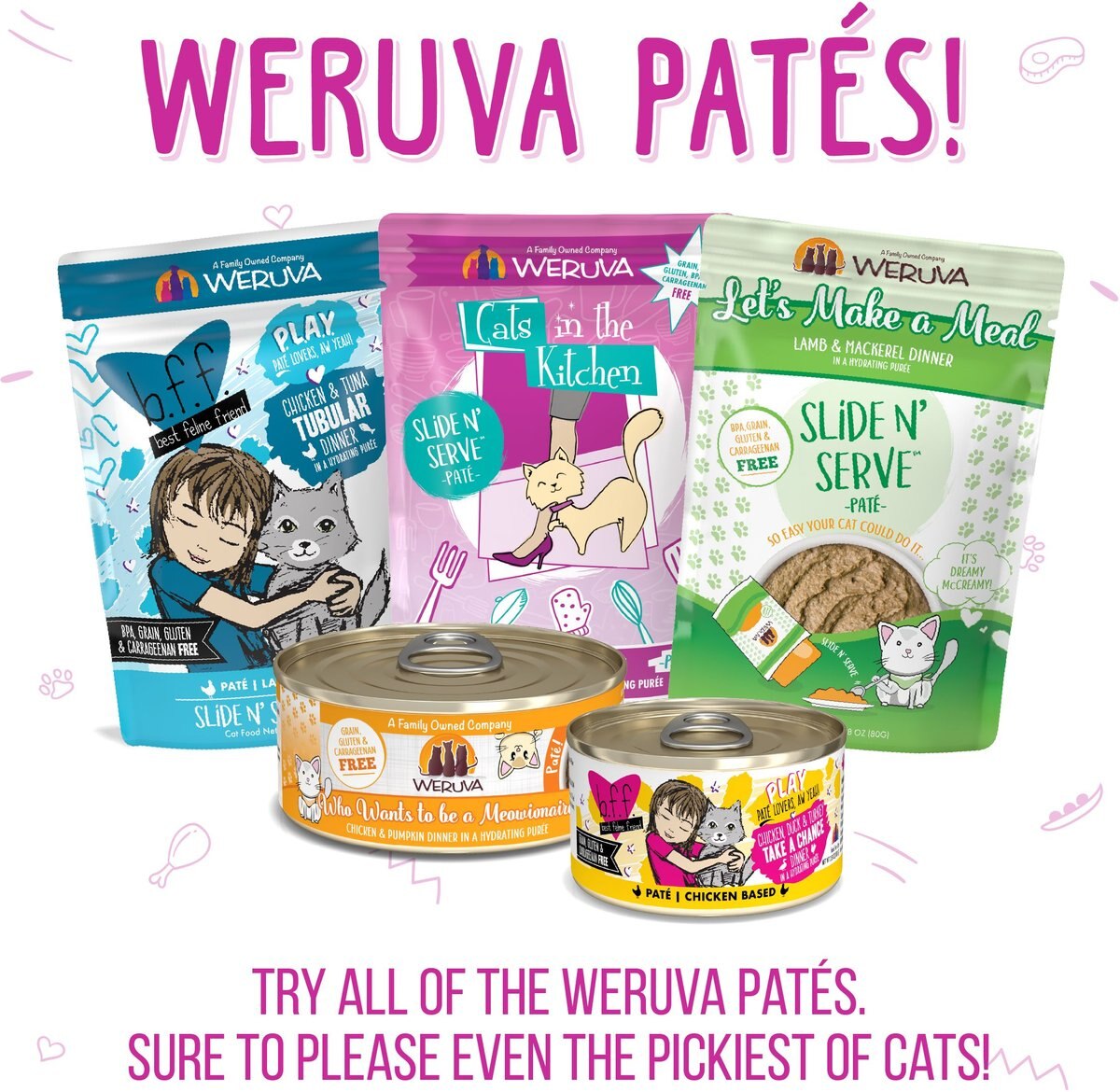 Weruva Classic Cat Tic Tac Whoa Tuna and Salmon Pate Canned Cat Food