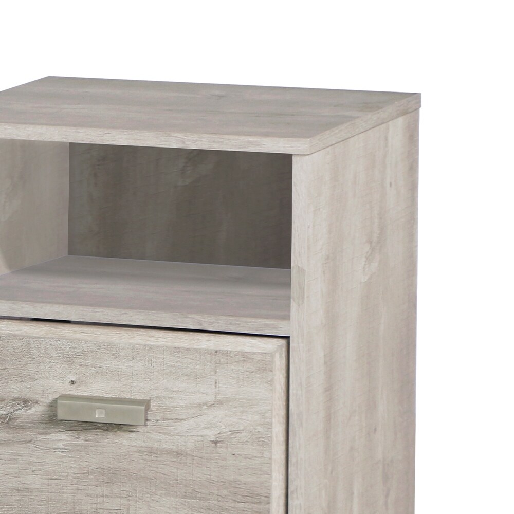 Saint Birch Elma File Cabinet in Washed Gray Finish