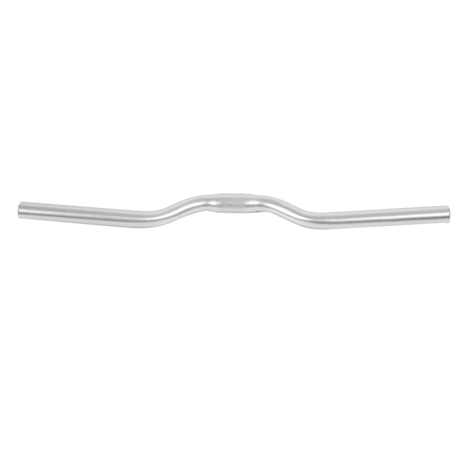 Aluminum Fixed Gear Bike Road Bicycle Fixed Gear Riser Bar Handlebar 25.4mm*520mm (silvery)