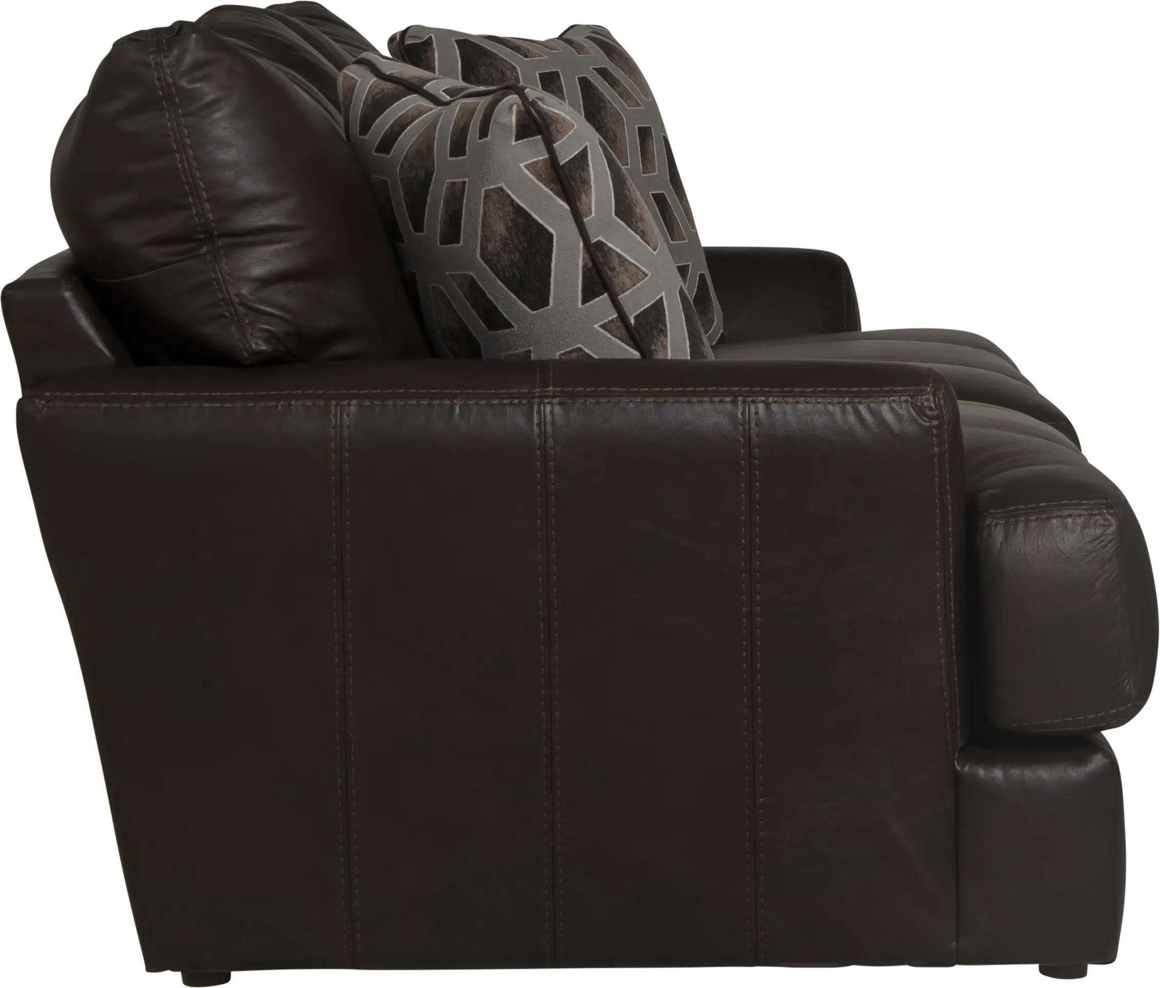 Prato Brown Leather Sofa