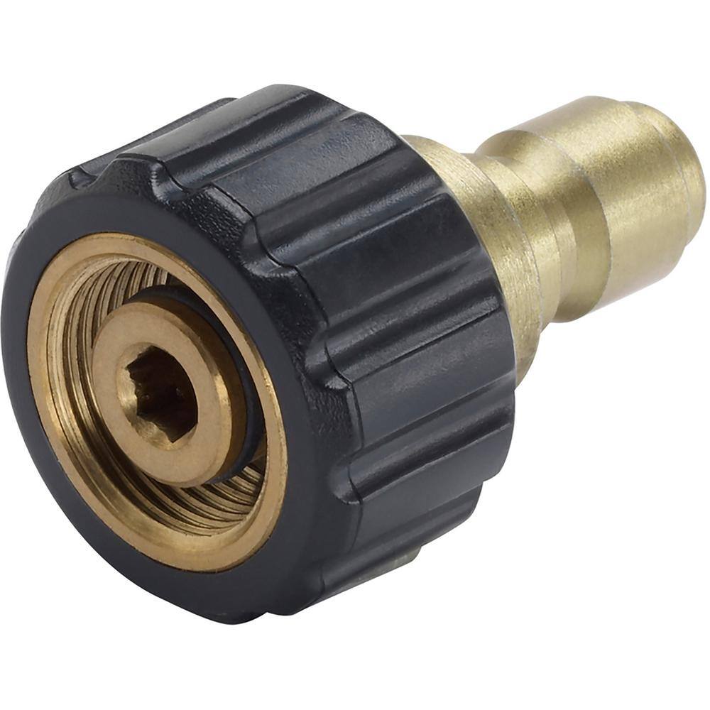 Powercare Female M22 x 38 in. Male Quick-Connect Connector for Pressure Washer AP31040B