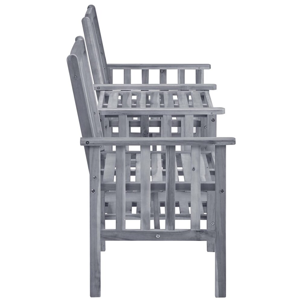 vidaXL Patio Chairs with Tea Table 62.6\