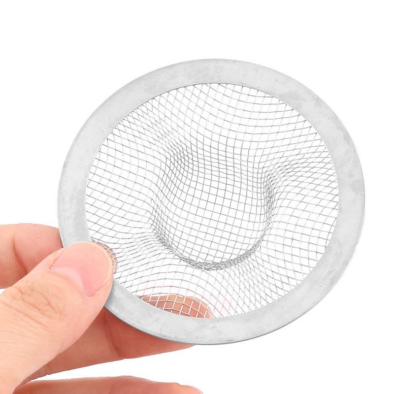 Home Kitchen Bathroom Mesh Hole Basin Sink Drain Strainer 4Pcs