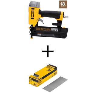 DW Pneumatic 18-Gauge 2 in. Brad Nailer Kit and 1-12 in. x 18-Gauge Brad Nails (2500 Per Box) DWFP12231W150-2