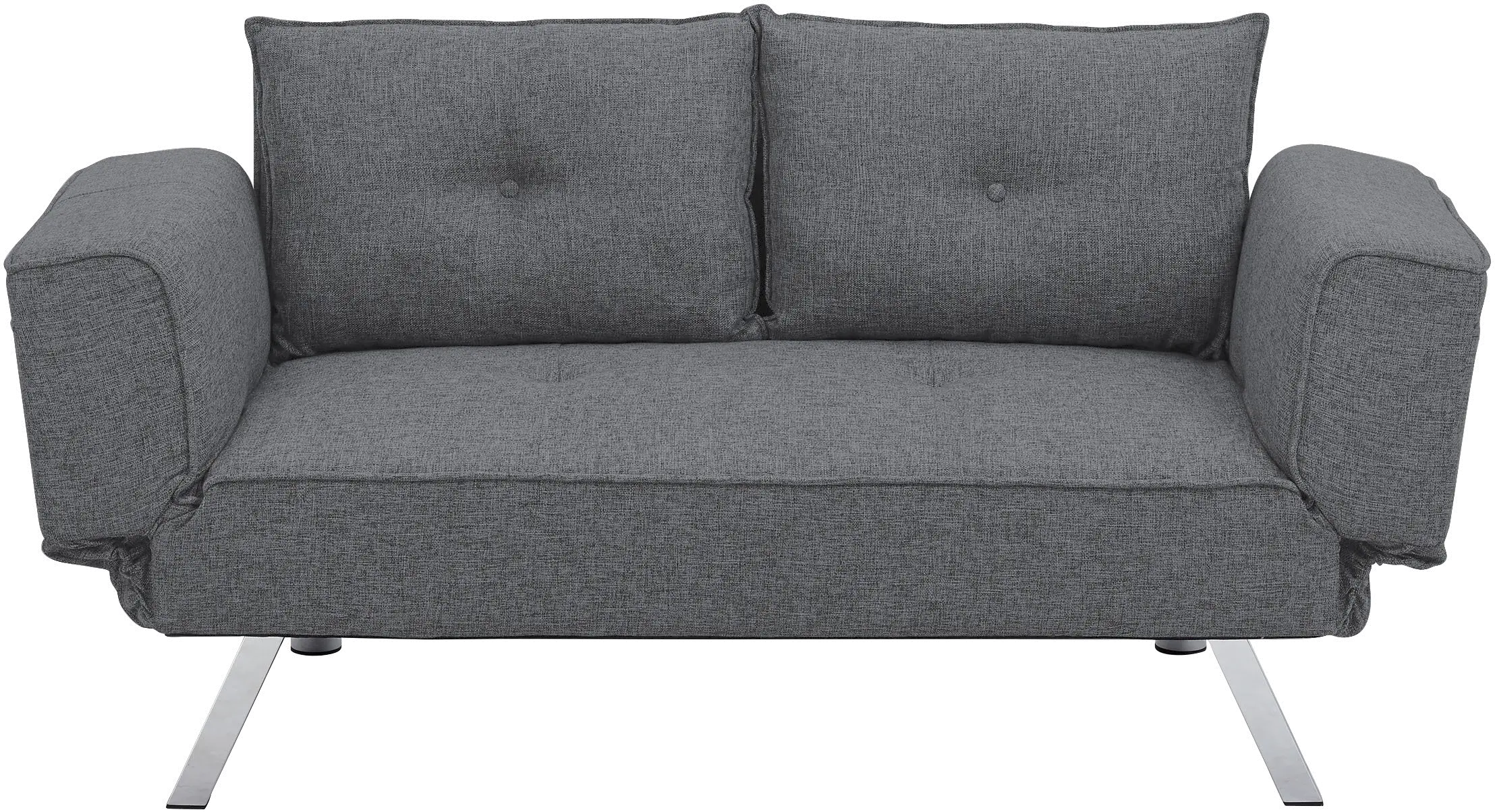 Miley Serta Gray Convertible Sofa