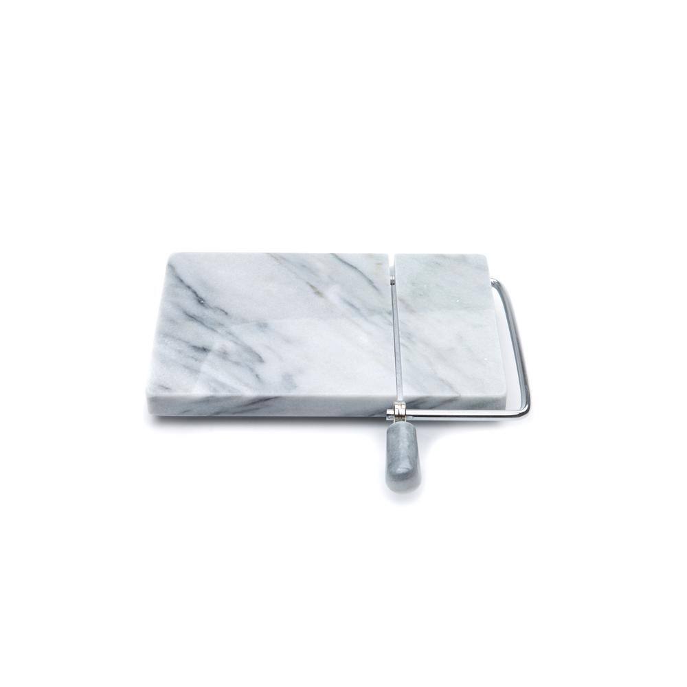 Fox Run 8 in. W x 5 in. D Marble Cheese Board with Slicer 3841