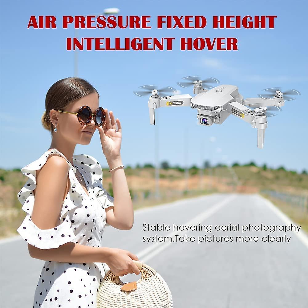 Mini Drone With 4k Hd Dual Camera， Fixed Height， 2 Batteries For Long Flight， Rc Helicopter