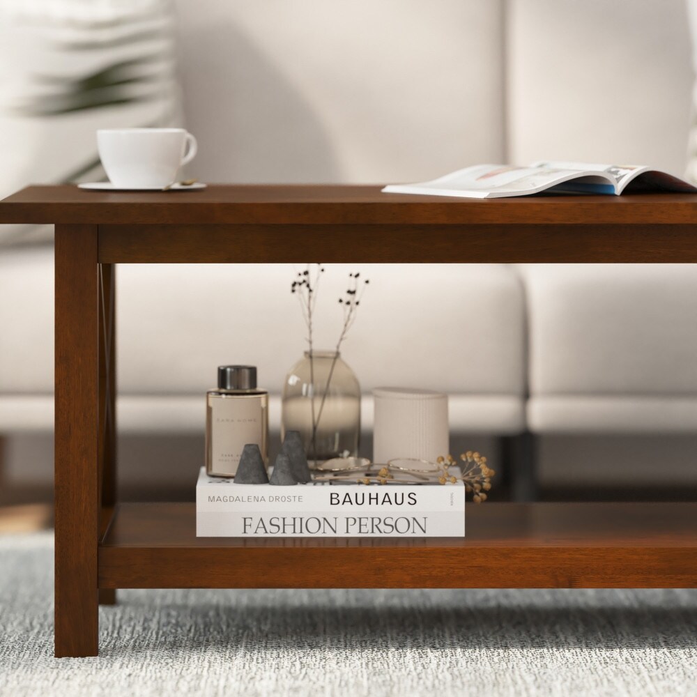 Classic Solid Wood Farmhouse Coffee Table