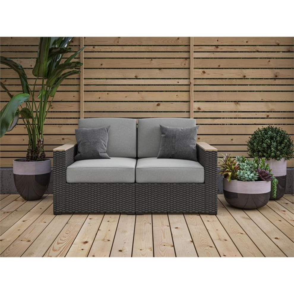 Boca Raton Outdoor Loveseat by homestyles   Tropical   Outdoor Loveseats   by Homesquare  Houzz