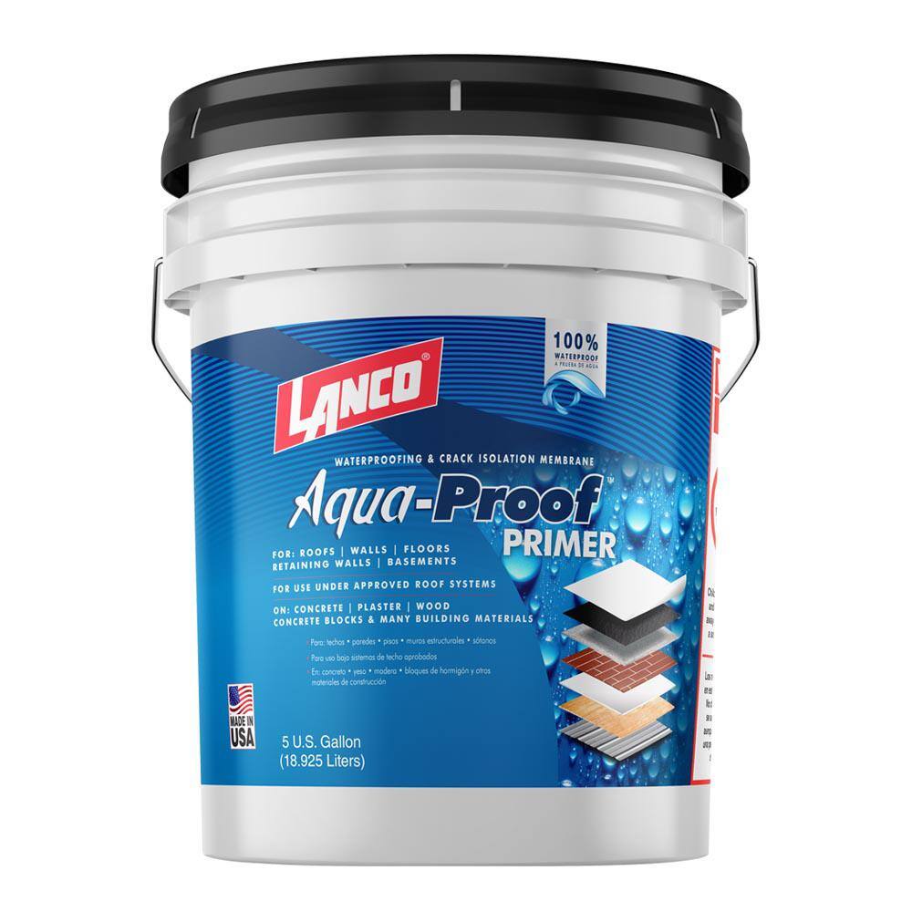 Lanco Aqua-Proof 5 Gal. Black Rubberized Roof Primer MD863-2