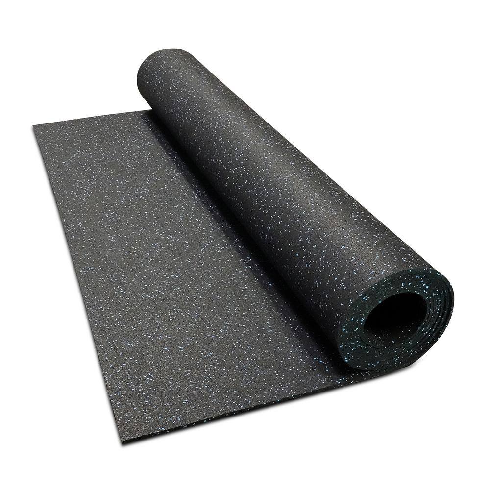 Survivor SportFloor Isometric Blue 48 in. W x 600 in. L x 0.3 in. T Rubber GymWeight Room Flooring Rolls (200 sq. ft.) 01010805109