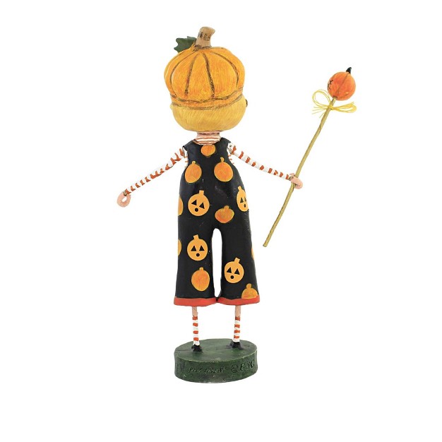 Lori Mitchell Pumpkin Patches One Figurine 7 0 Inches Halloween Figurine 14476 Polyresin Orange