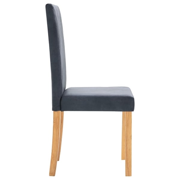 Dining Chairs 6 pcs Gray Faux Leather