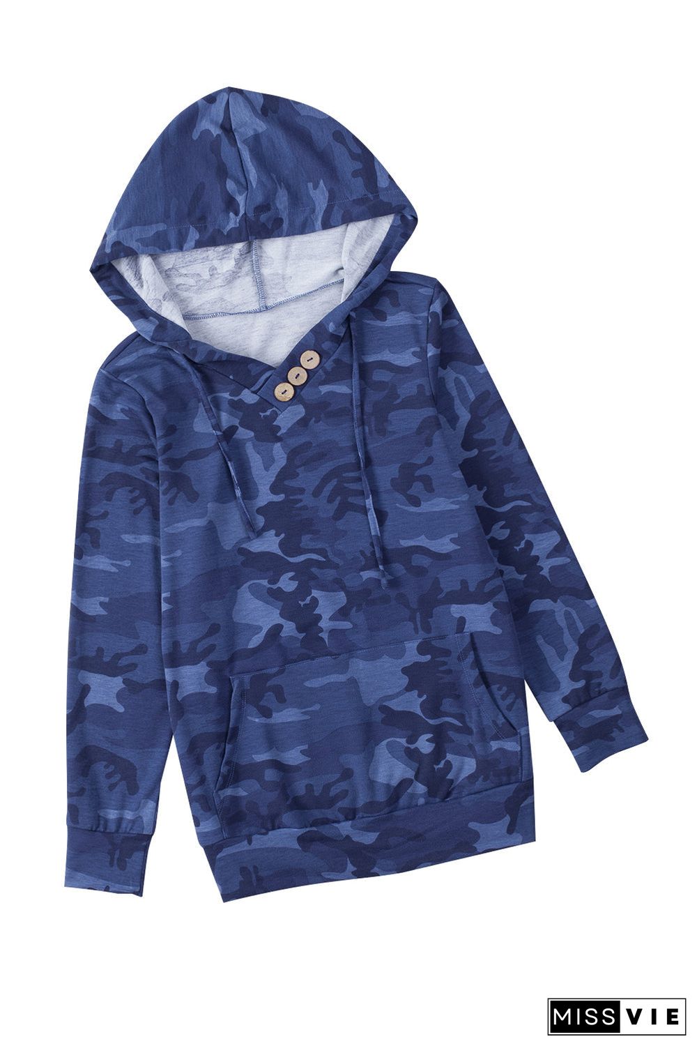 Print Kangaroo Pocket Hoodie