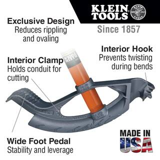 Klein Tools 12 in. Aluminum Conduit Bender and Handle 56206