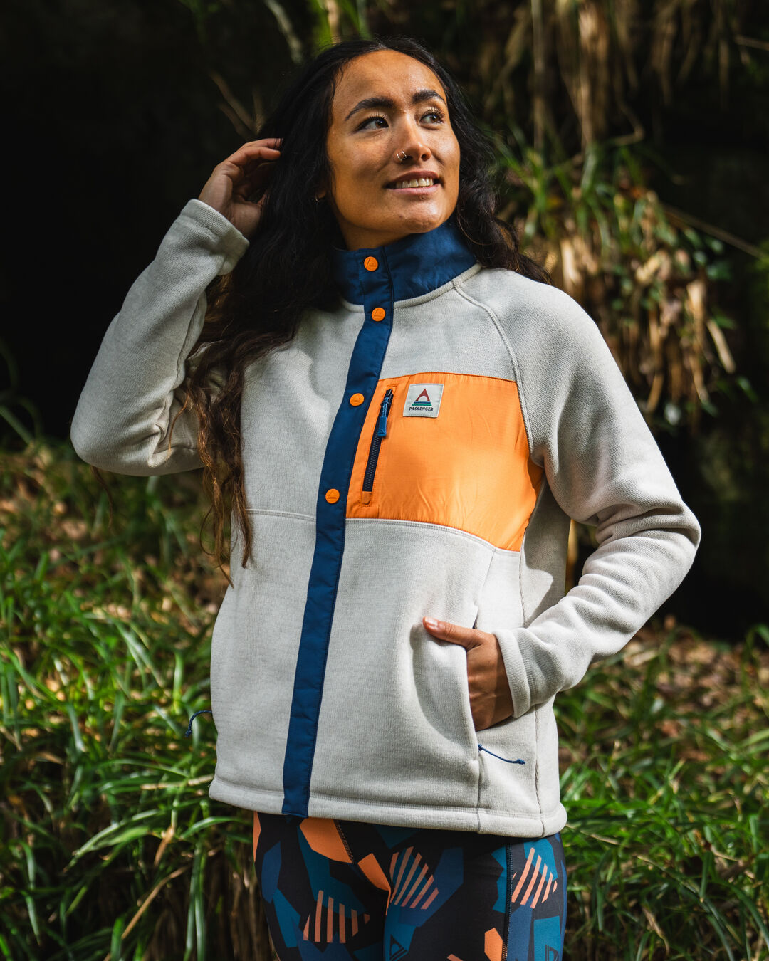 Amber Recycled Polartec® Fleece - Vintage White