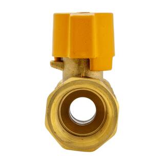 ProLine Series 12 in. Brass FPT 2-Piece Gas Valve 110-223HN