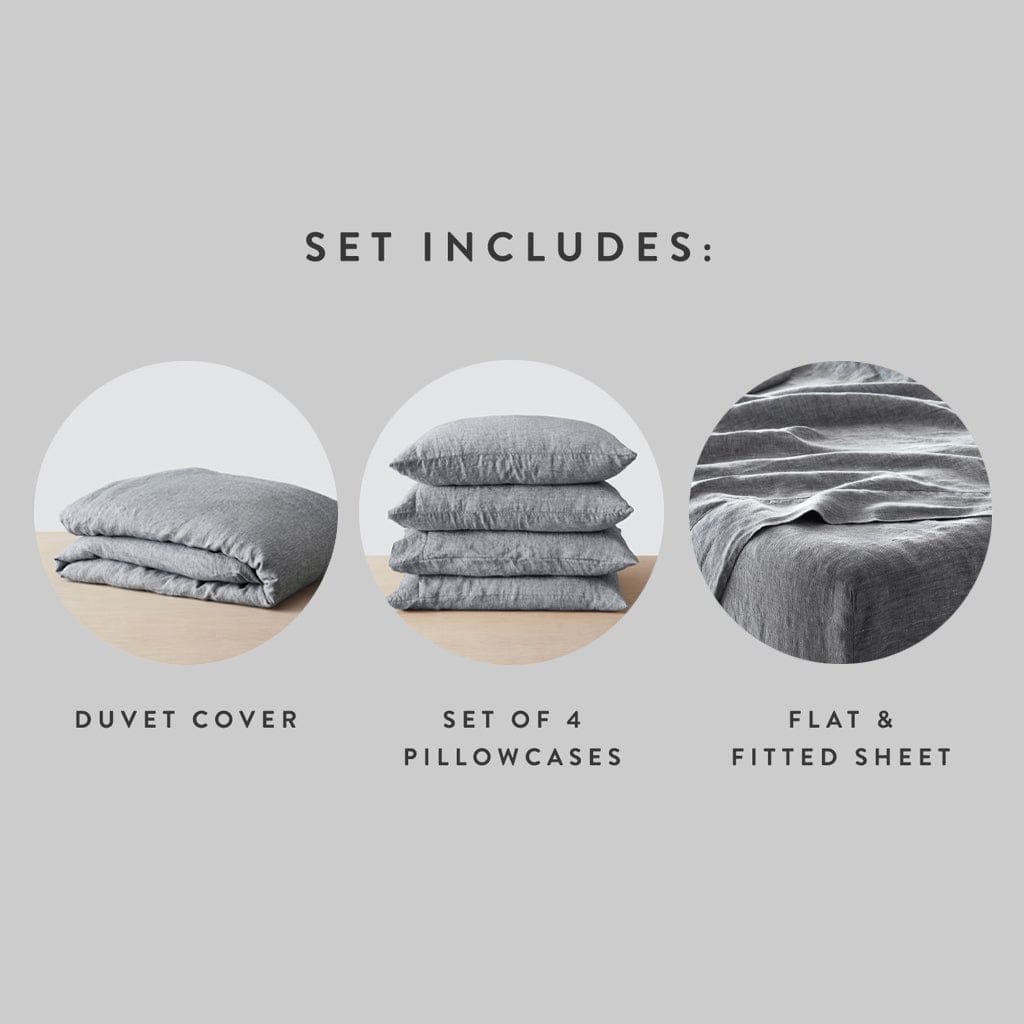 Stonewashed Linen Bed Bundle