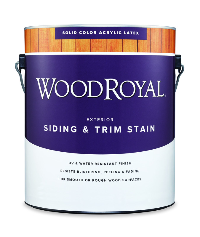 Ace Wood Royal Solid Tintable Flat Ultra White Base Acrylic Latex Siding and Trim Stain 1 gal