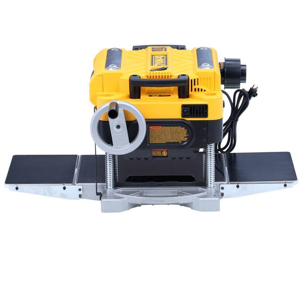 DW 15 Amp Corded 13 in. Heavy-Duty 2-Speed Bench Planer with (3) Knives In Feed Table and Out Feed Table DW735X