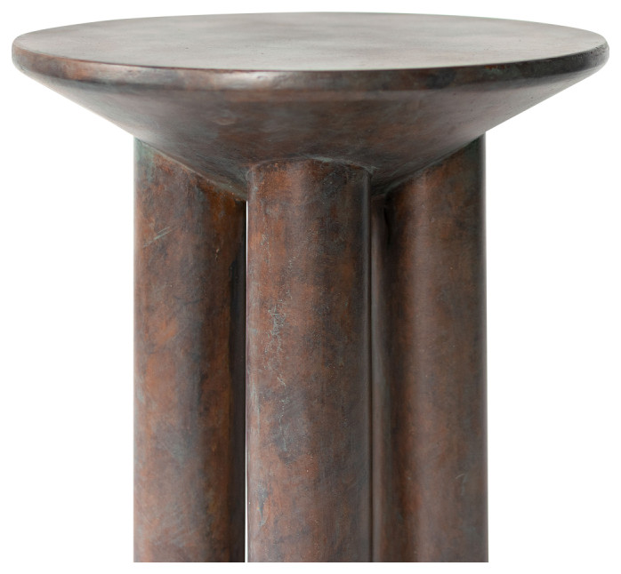 Antique Copper Occasional Table  Versmissen Hyllie   Contemporary   Side Tables And End Tables   by Oroa   Distinctive Furniture  Houzz