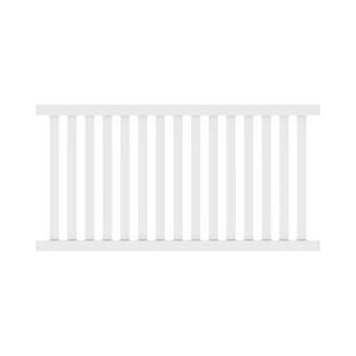 Barrette Outdoor Living Ohio 4 ft. H x 8 ft. W White Vinyl Un-Assembled Fence Panel 73012319