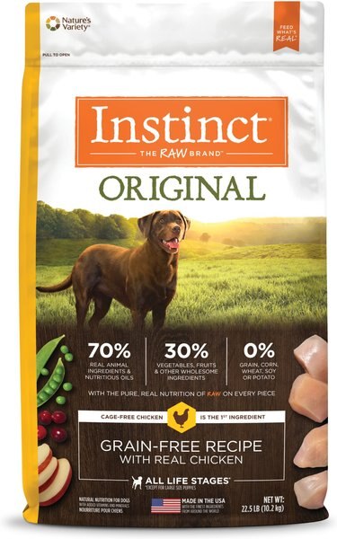 Instinct Original Grain-Free Recipe with Real Chicken Freeze-Dried Raw Coated Dry Dog Food