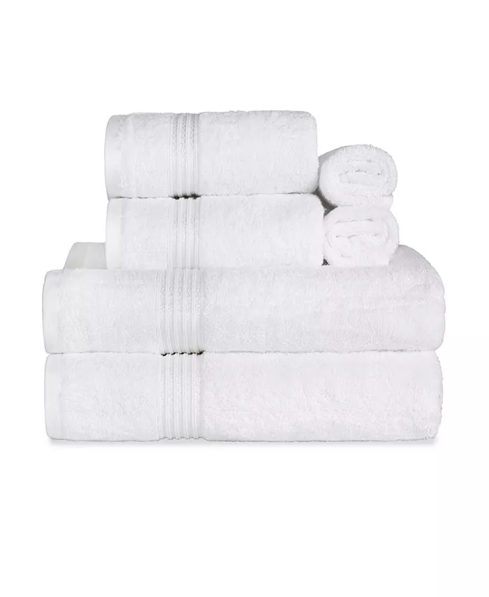 Superior Solid Egyptian Cotton Quick Drying Absorbent Towel Set Collection