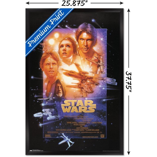 Trends International 24x36 Star Wars Episode 4 Framed Wall Poster Prints