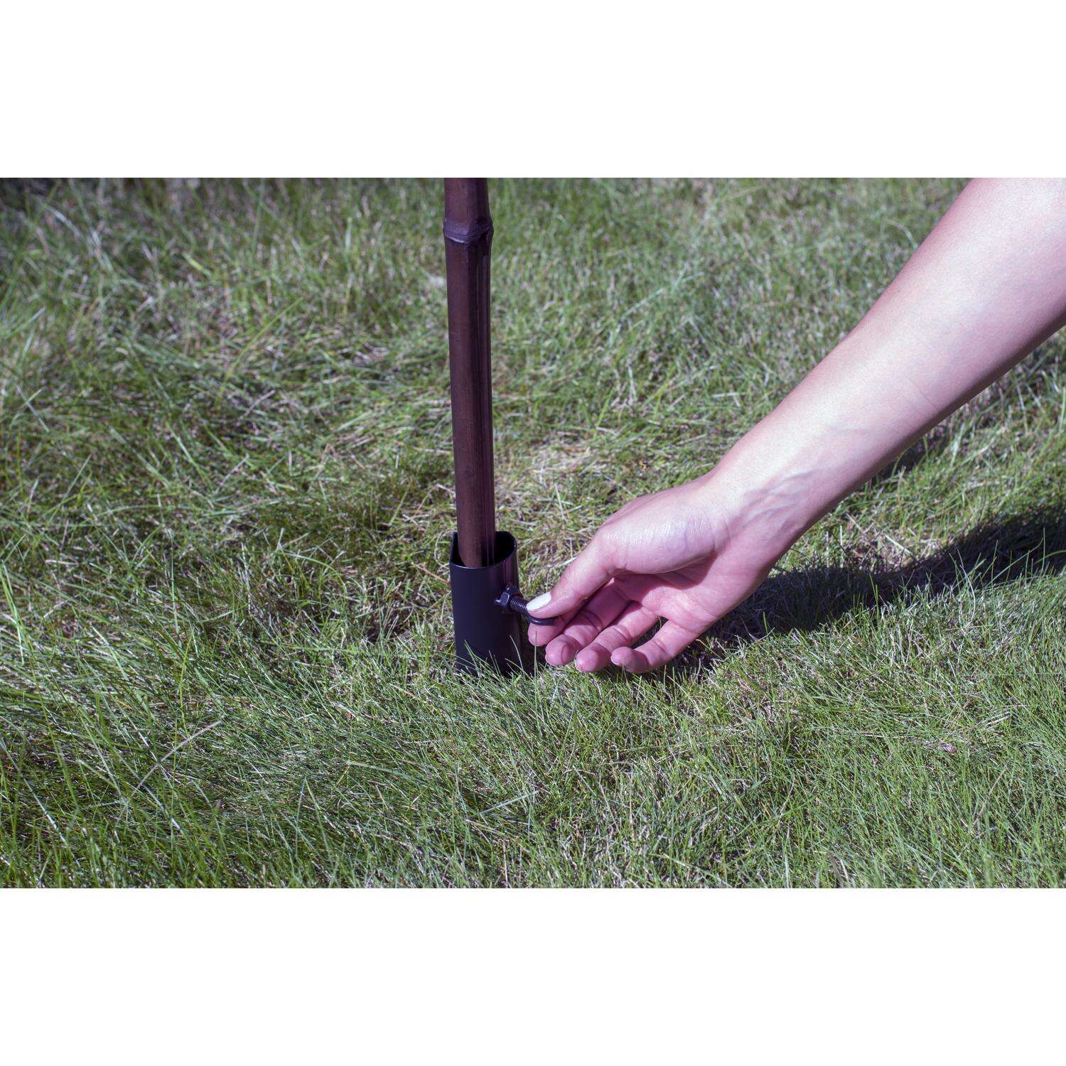 TIKI Black Metal 10.75 in. Torch Stake Outdoor Torch 1 pc